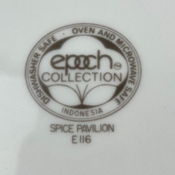 Epoch Collection Spice Pavilion Mountain Bell 7 5/8" Salad Plates Set Of 4 - Picture 5 of 10